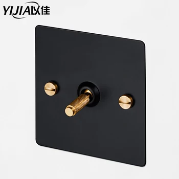 

Brass wall switch,Vintage toggle switch 220V 1/2/3/4Gang.2Way 10A Vintage Retro light switches switch for livingroom brass lever