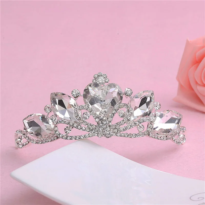 Linglewei новые аксессуары для волос корейские Свадебные короны со стразами горячая