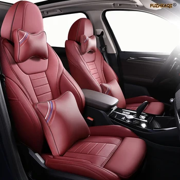 

FUZHKAQI Custom Leather car seat covers For Hyundai Veloster LAFESTA Coupe Azera Grand SantaFe Veracruz Equus Rohens car seats