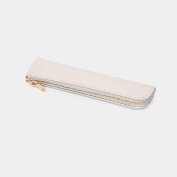 

Korean version of mini small fresh business pencil case simple solid color men and women pencil case stationery bag
