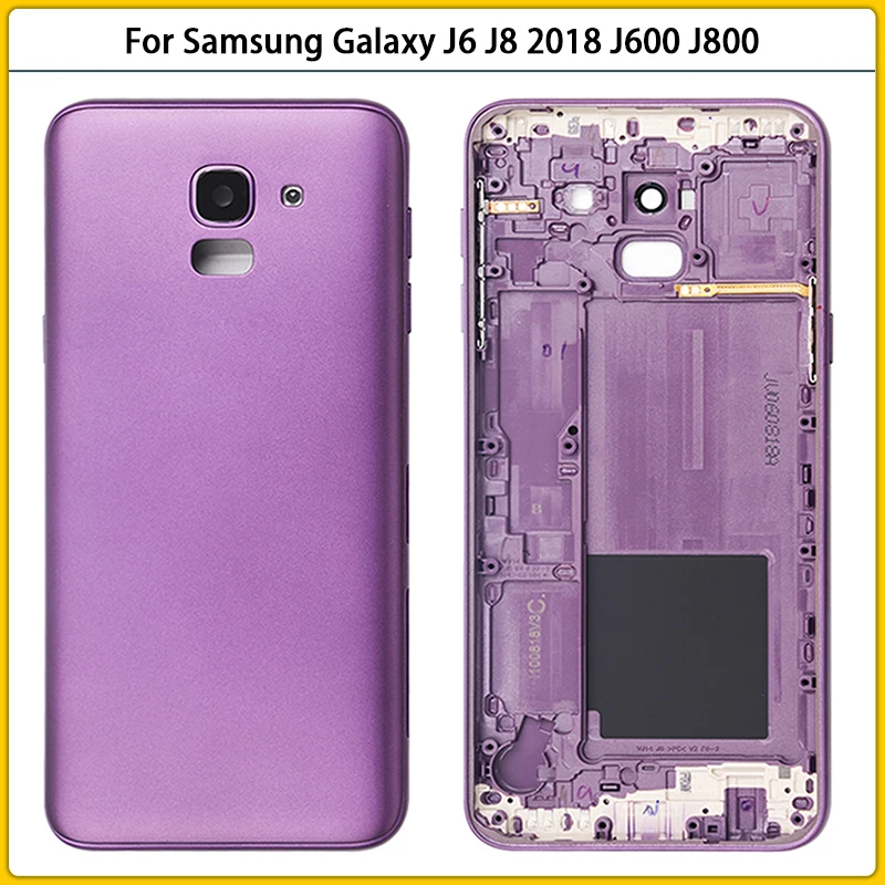 Новый чехол для задней крышки J600 Samsung Galaxy J6 J8 2018 J600F J800 J800F Крышка батарейного
