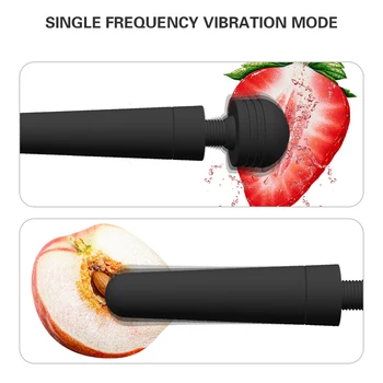 AV Vibrator Magic Wand Nipple Massager Adult Products Female Masturbation Tool Clitoral Stimulator Pussy Sex Toys for Couple 2