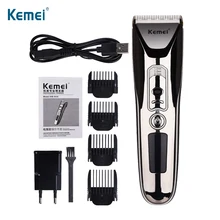KEMEI профессиональная электрическая машинка для стрижки волос ЖК-цифровой триммер для волос Беспроводная перезаряжаемая машинка для стрижки волос для мужчин