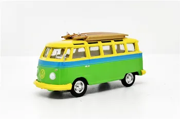 

Greenlight 1:64 1964 VW Samba Bus w/roof surfboard Diecast Model Car Loose