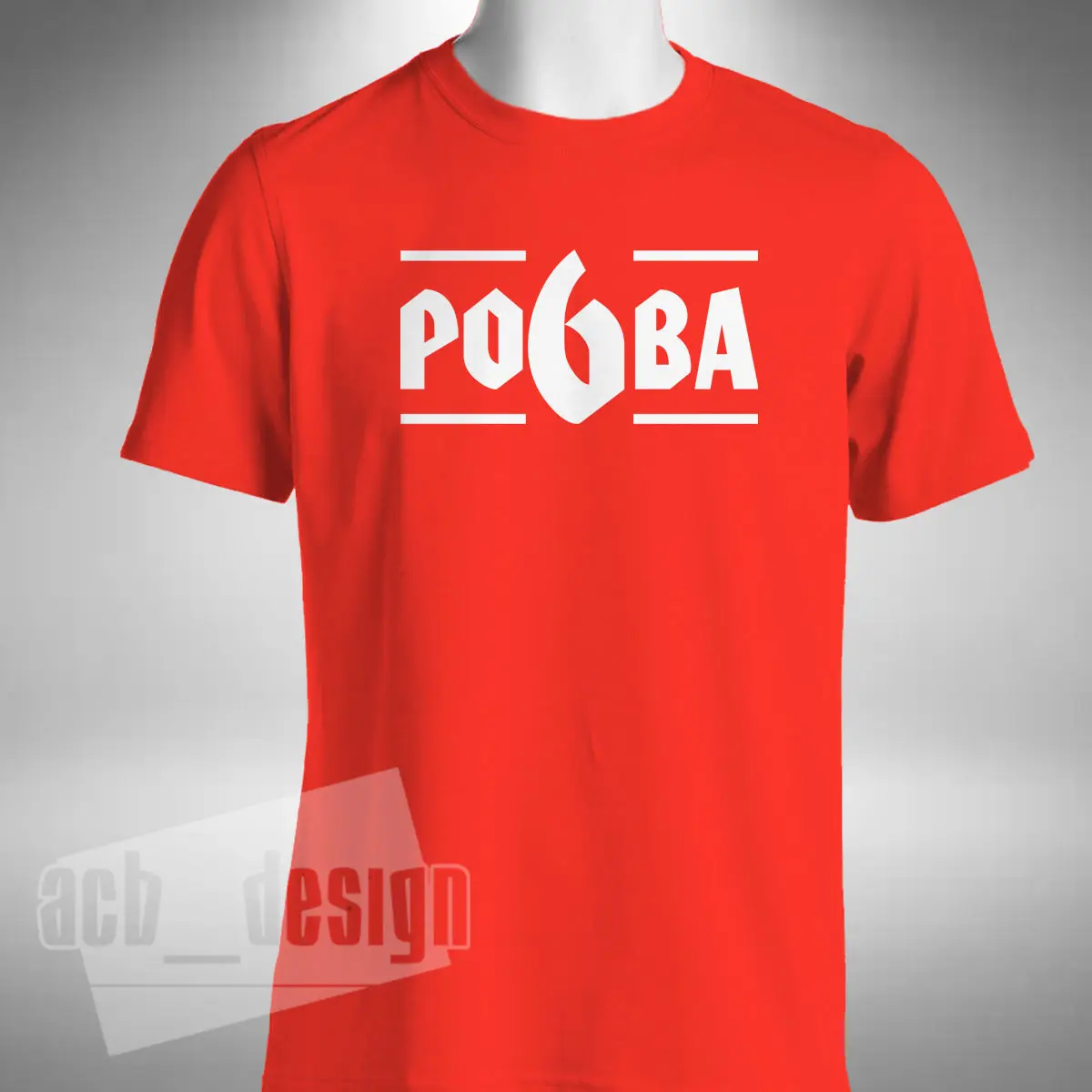 2018 Новая мужская Pogba 6 Мужская футболка футбольного человека U пол Манчестера