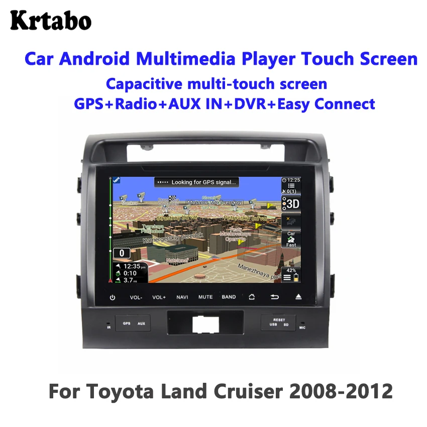 Для Toyota Land Cruiser 2008-2012 Android умная Автомобильная навигационная система заднего вида управление изображением " экран одна машина рекордер поддержка DVD
