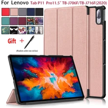 

Case for Lenovo Tab P11 Pro 11.5 Inch 2020(Model:TB-J706F/J716F),with Trifold Stand PU Leather Case [Ultra Thin Auto Sleep/Wake]