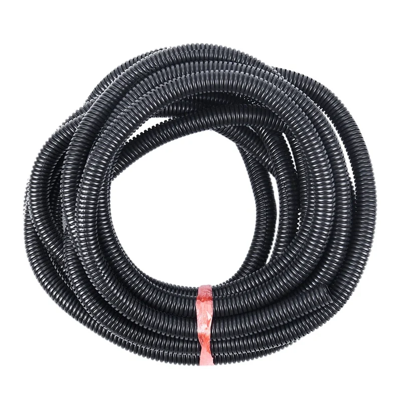 20 Ft Split Wire Loom Conduit Polyethylene Tubing Black Color Sleeve Tube