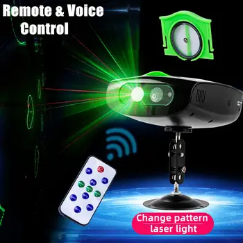 

LED Stage Effect Projection Light Laser Projector Lamp Projector with Sound Control for Home Christmas Party Decoration Lighting
