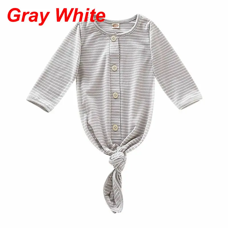 Gray White Комбинезон для маленьких детей; пижамы для новорожденных; спальный мешок с завязками; подарки для купания; реквизит для фотосессии - Цвет: Gray White