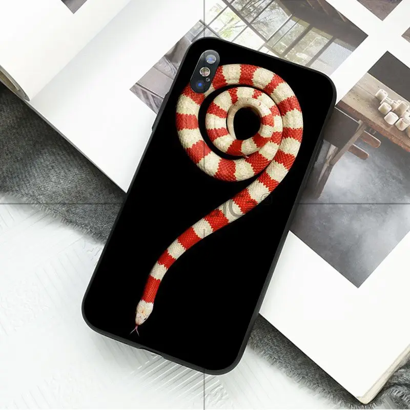 Ruicaica Coral snake animal TPU Silicone Phone Case Cover for Apple iPhone 8 7 6 6S Plus X XS MAX 5 5S SE XR 11 11pro max Cover - Color: A10