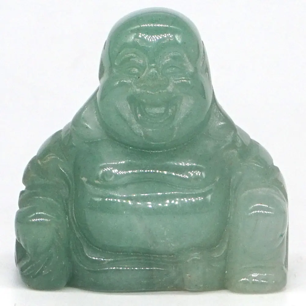 1.1" Hand carved Maitreya Buddha Figurine Craft Lucky Stone Chakra Healing Reiki 