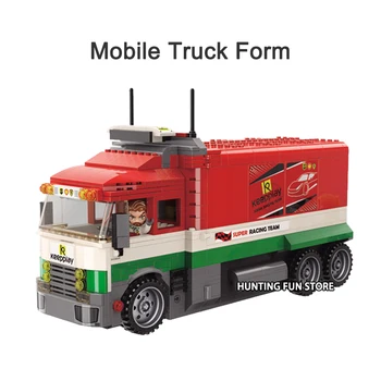 

Qman 4204 High Speed Racing Car Garage Champion Automobile City Super Car Sports Model Toy Building Blocks Toys For Children