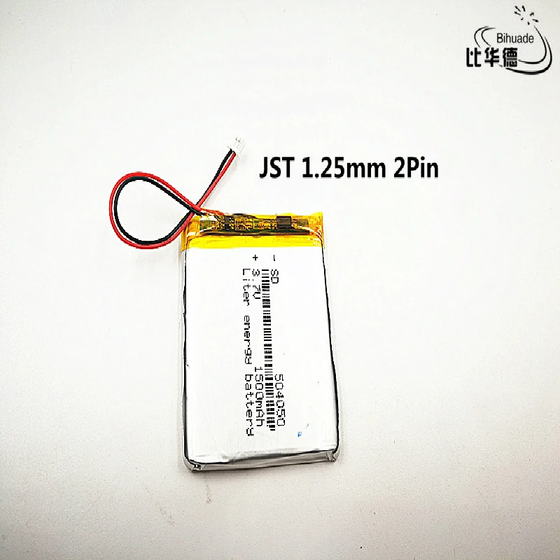 10pcs/lot Polymer lithium Lipo battery 3.7V 1500mah 504050 JST 1.25mm customized CE FCC ROHS MSDS quality certification | Электроника