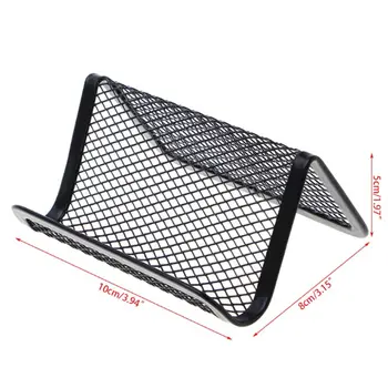 

Metal Mesh Business Card Holder Stand for Desk Office Business Card Holders Mesh Collection Organizer