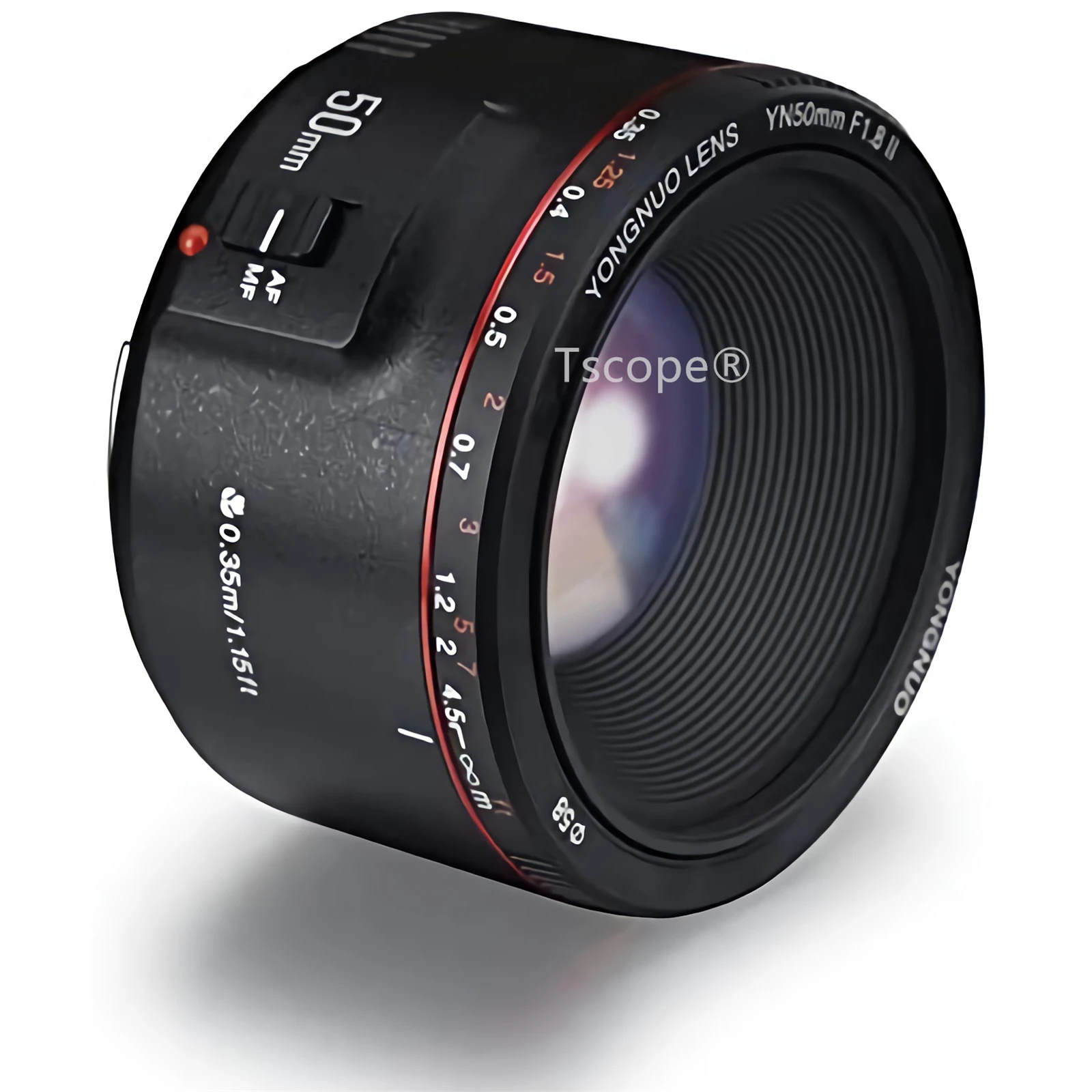 Yongnuo YN50MM F1.8 II AF/MF 0 35 M фокус расстояние стандартный основной объектив черный для