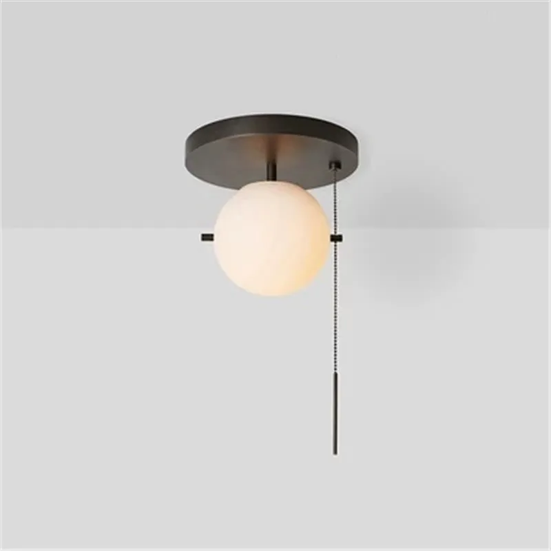 

Nordic Designer Postmodern Personality Creative Minimalism Ceiling Light Pull Switch Art Bedroom Bedside Aisle Lights