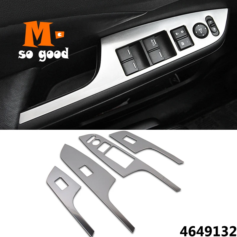 

Stainless Steel For Honda CRV CR-V 2012/13/14/15/16 Car Door Window Switch Panel Sticker Cover Trim Auto Interior Accessories
