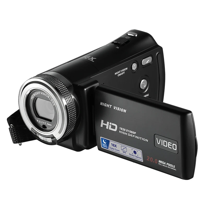 Видеокамера ночного видения HDV беспроводная видеокамера 20MP 3 0 &quot1080P HD Pro Цифровая