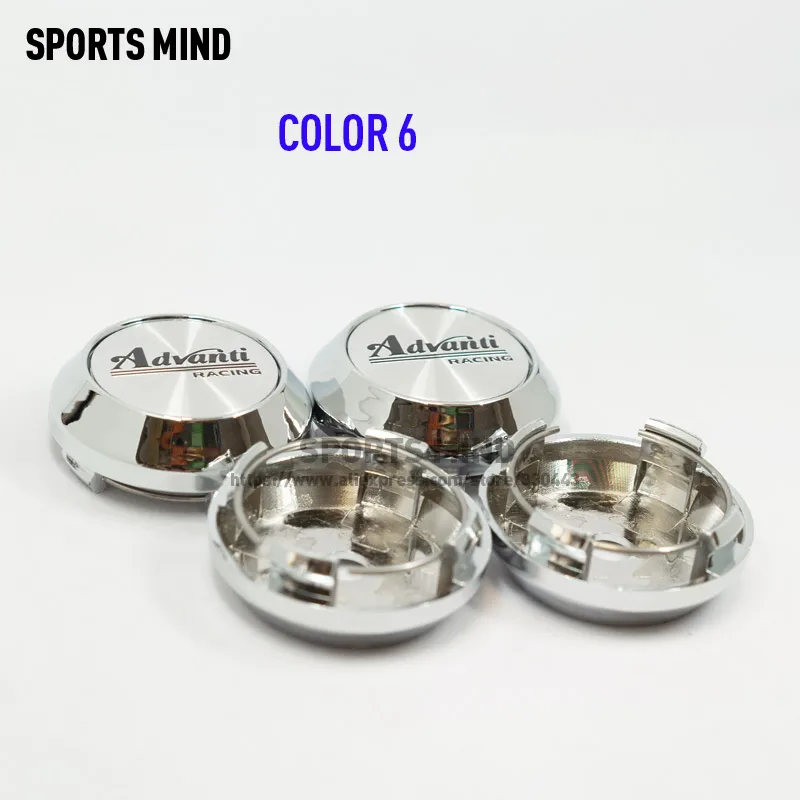 4X64 мм Колпаки Ступицы Колеса Автомобиля для ADVAN Racing Advanti RACING WHEEL эмблема логотип CE28 Rim TE37 время Атака - Цвет: COLOR 6