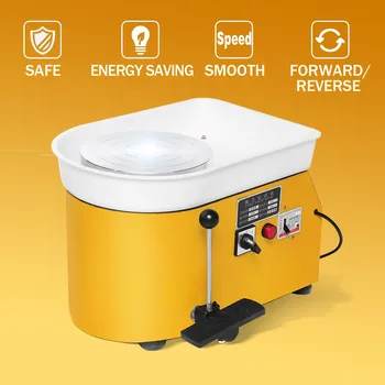 

250W 110V Ceramics Clay Tool Foot Pedal Art Craft Ceramic Work Pottery Forming Machine Electric Pottery Wheel Machine Accessory