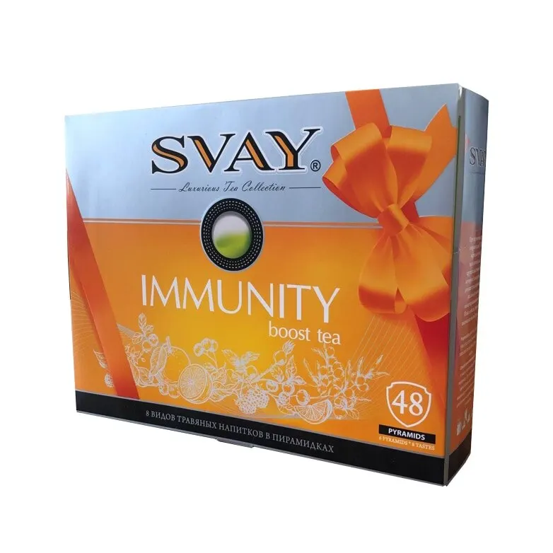 Чай Svay &quotImmunity boost tea&quot ассорти 48 пирамидок | Продукты