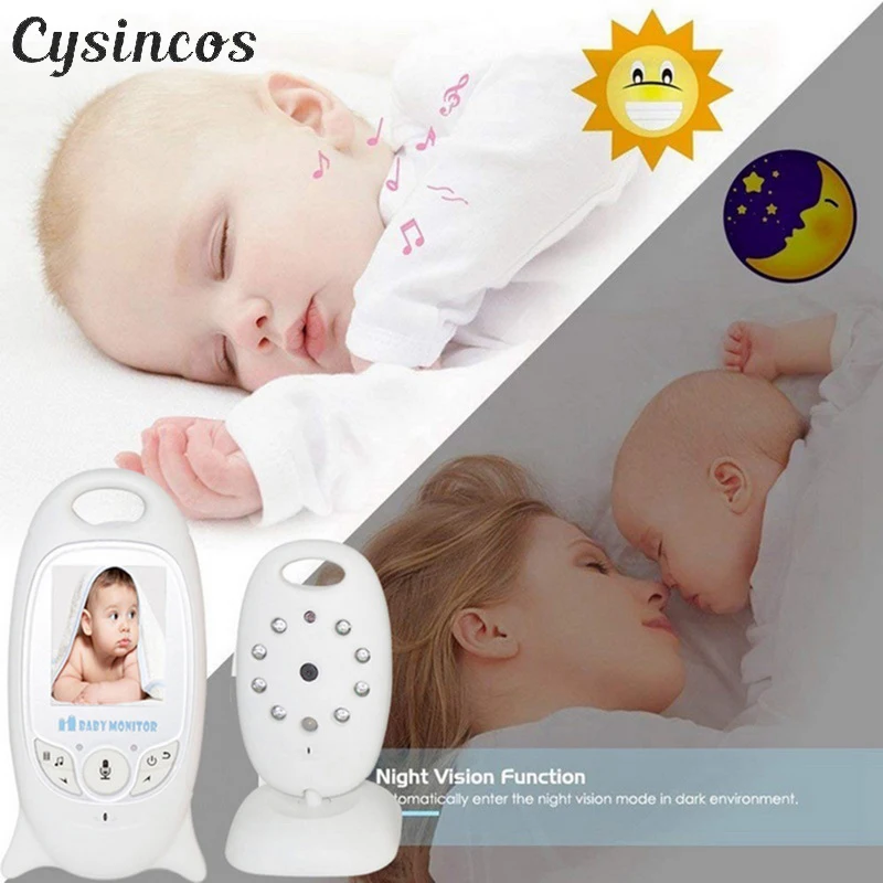 

CYSINCOS Wireless Video Baby Monitor 2.0 Inch Security Camera 2 Way Talk LED Temperature Monitor With 8 Lullaby