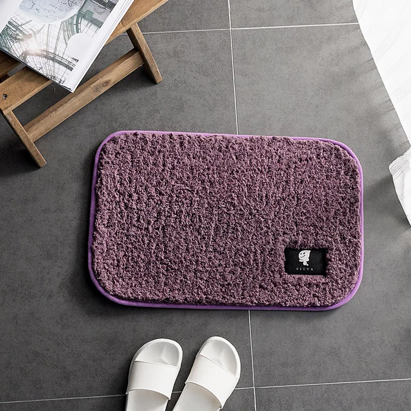 purple Водопоглощающие Нескользящие коврики для ванной комнаты, домашние коврики для кухни, гостиной, мягкие коврики для ванной, волшебные коврики для двери, Прямая поставка - Цвет: purple