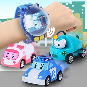 

Remote Control Car Toys Wrist Watch Toys USB Mini Cartoon Vehicles Toys Gift for Children