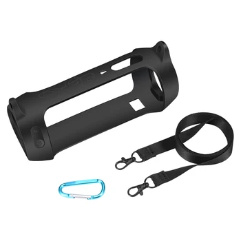 

HOT-for JBL Pulse 4 Silicone Protective Sleeve Portable Bluetooth Speaker Silicone Protective Shell with Shoulder Strap