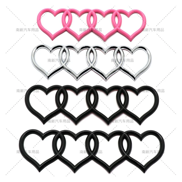 For Audi car sticker abs plastic love heart-shaped four rings fender trunk Auto  decal decoration a3 a4 a5 a6 8p q8 accessories - AliExpress
