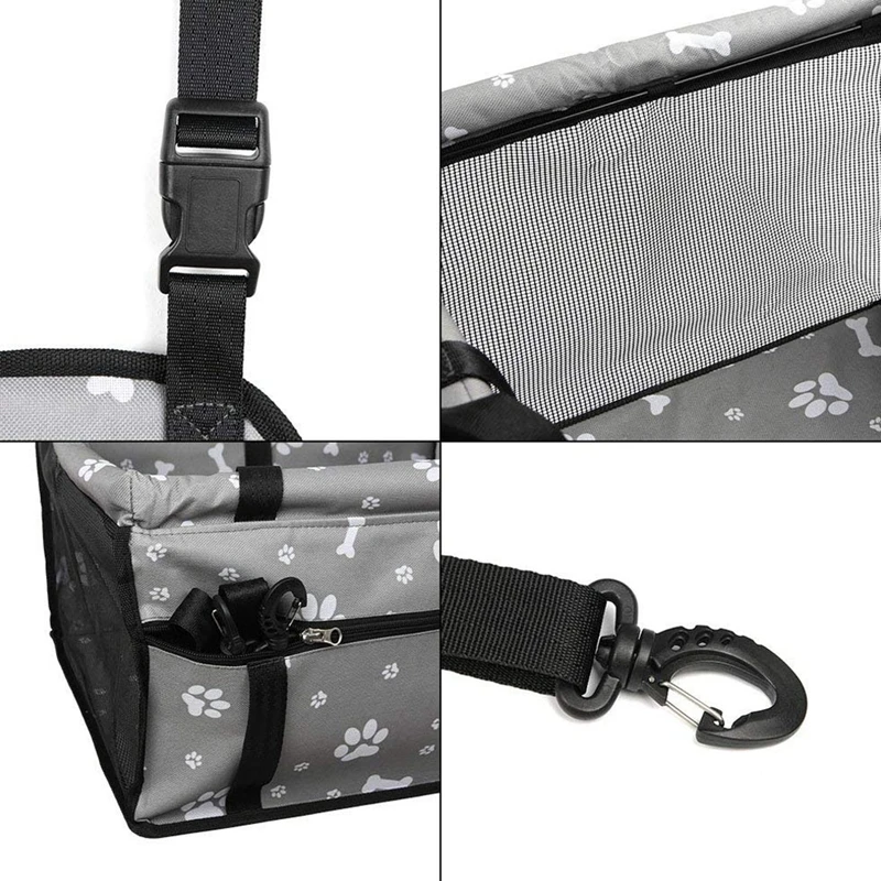 Улучшенное автомобильное сиденье для собак роскошное портативное с зажимом