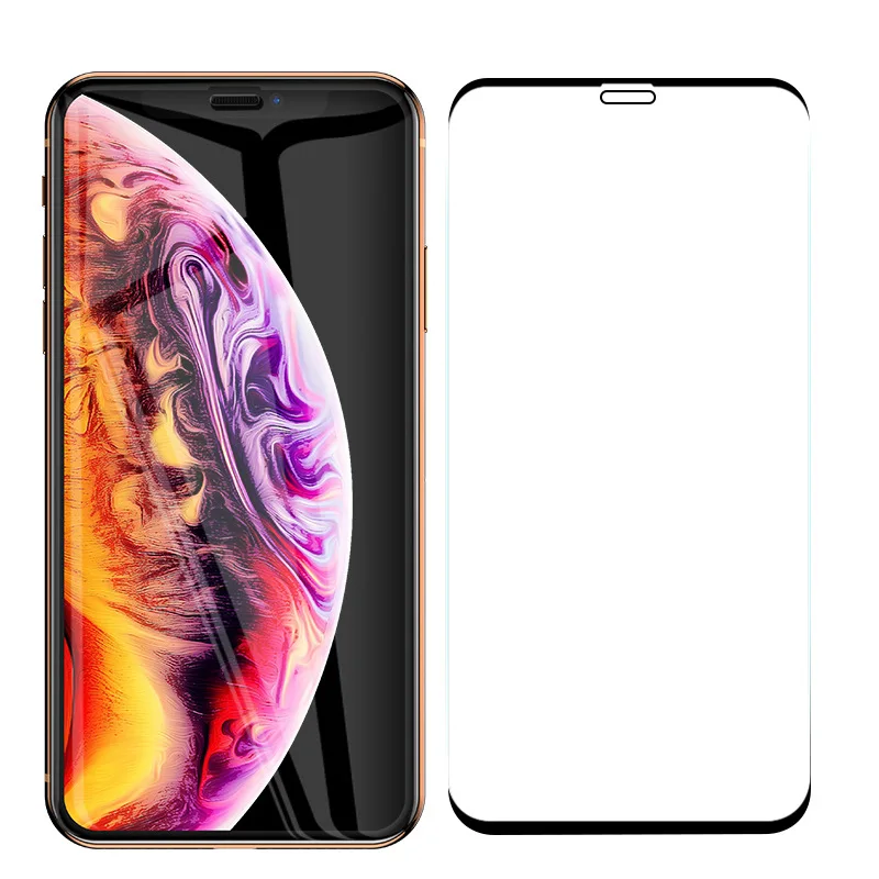 3D полное покрытие закаленное стекло для iPhone X XS Max XR Защитное экрана 7 8 6 6s Plus 11 Pro