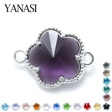 4 шт. подвески в форме цветов Кварцевый Кристалл Опал Камень Подвески для колье браслеты Сделай Сам аксессуары соединители