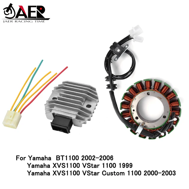$US $89.06 JAER Stator Coil and Regulator Rectifier for Yamaha BT1100 2002-2006 XVS1100 VStar Custom 1100 2000-2003 XVS1100 VStar 1100 1999