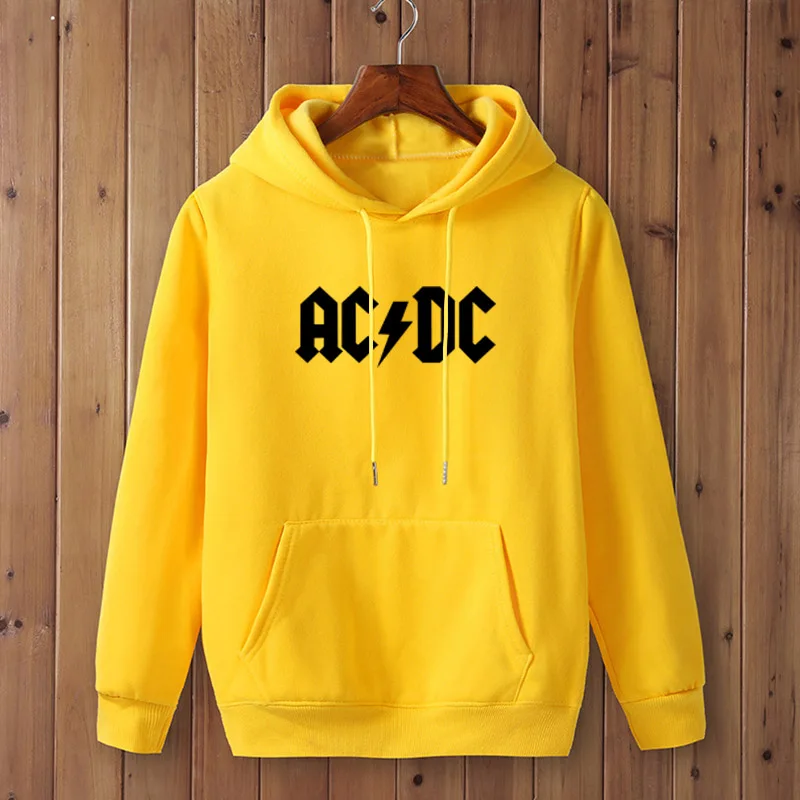 AC/DC Группа рок Харадзюку толстовки женские/мужские ACDC с буквенным принтом графические толстовки хип-хоп рэп музыка Топ с длинным рукавом