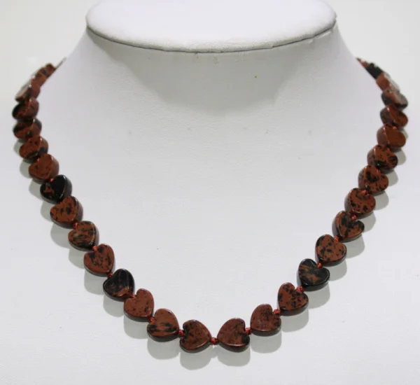 Натуральный тигровый глаз камень кварц кристалл Агаты necklace ISES ожерелье в форме сердца бусины ручной работы DIY ювелирные изделия ожерелье Винтажный стиль - Окраска металла: NO.14