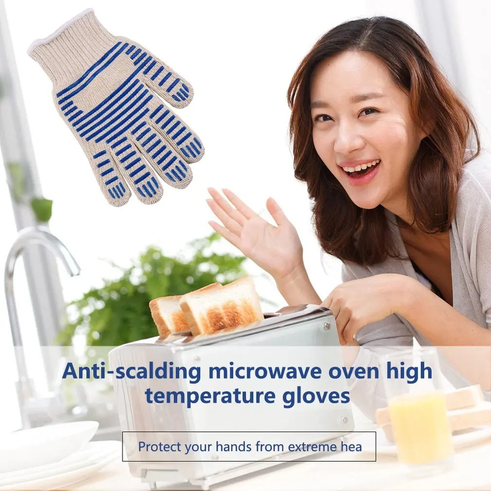540F Heat Proof Resistant Oven Glove Mitt Burn BBQ Fire Hot Surface Handler(Only one glove, suitable for left and right