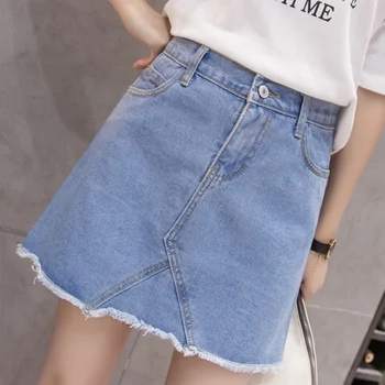 

Z Skirts Women Summer New Style Denim Skirt Women Casual Slim Skirt Mini A-Line Skirts Short Jeans Skirt faldas mujer moda 2019*