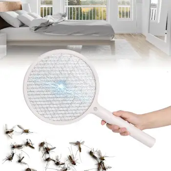 

Electric Mosquito Swatter LED USB Bug Zapper Bat Fly Insect Racket Killer Cordless Battery Power Mosquito Trap Swatter