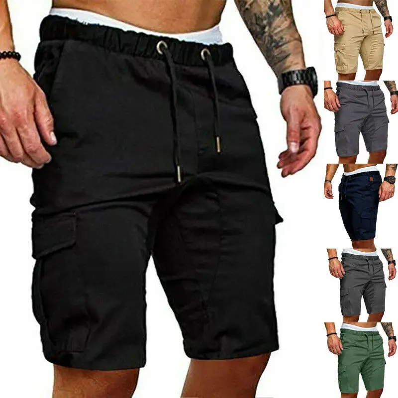 Мужские шорты мужские летние шорты для занятий спортом в тренажерном зале для тренировок Брюки карго Брюки для бега