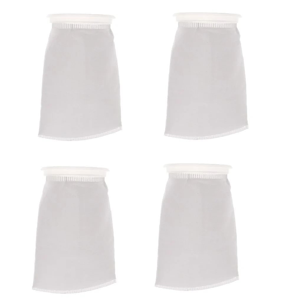 4 Pcs Aquarium Tank Filter Bag 150um Aquarium Felt Filter Sock Bag