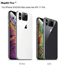 Новая задняя защитная пленка для объектива камеры для iPhone X XS Max выглядит как 11 Pro для iPhone 11 Pro поддельная наклейка для камеры