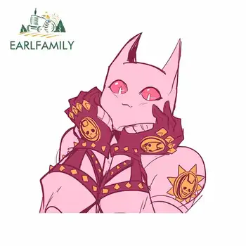 

EARLFAMILY 13cm x 11.7cm for Jojos Bizarre Adventure Motorcycle Car Bumper Window Stickers DIY Occlusion Scratch Decal for Truck
