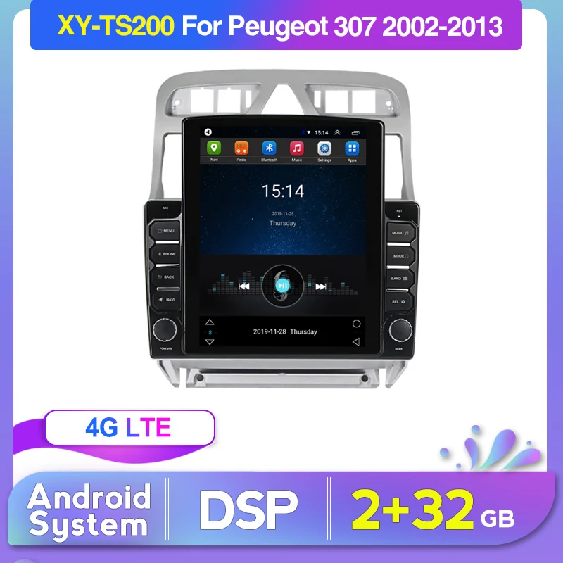 Автомобильный android gps-навигатор плеер для Peugeot 307 307CC 307SW 2004-2013 автомобильное радио