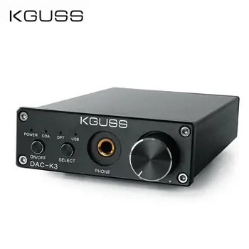 

KGUSS DAC-K3 TPA6120 2.0 MINI HIFI USB DAC Decoded Audio Headphone Amplifier 24BIT 192KHz OPA2134 AMP DC12V US/EU