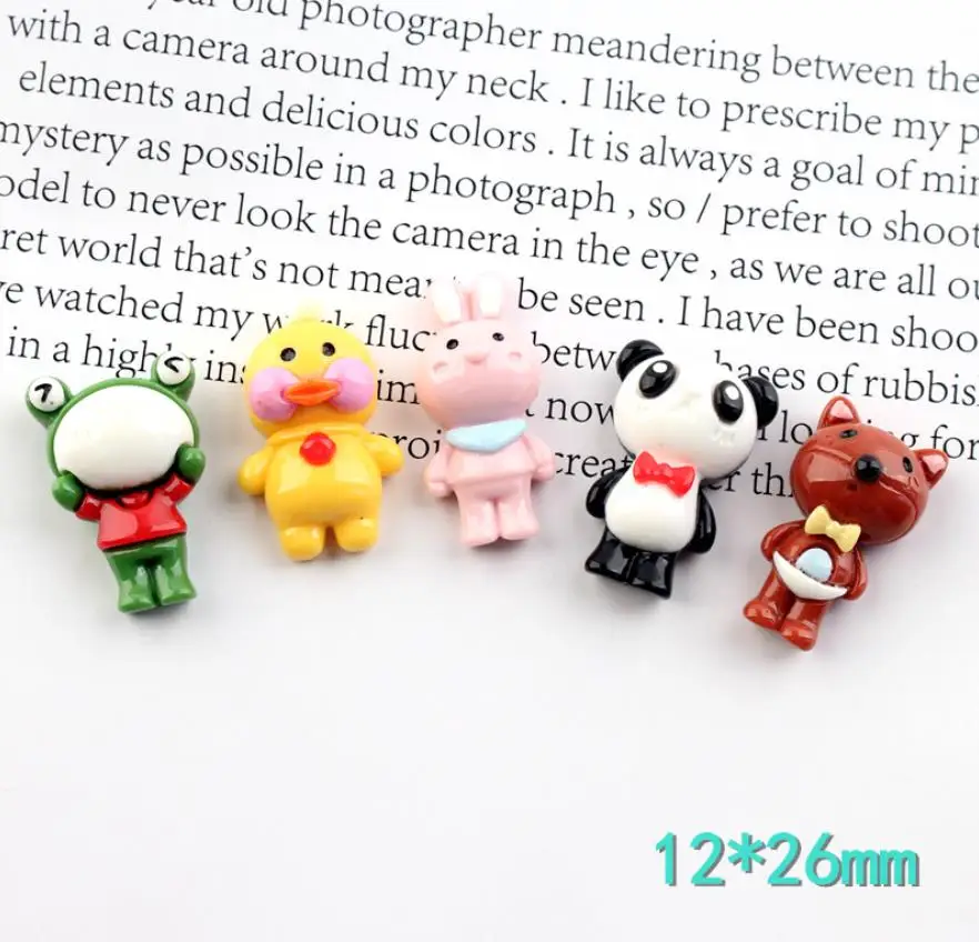 wholesale!Cartoon Resins Flatback Animal rabbit  panda Cabochon Kawaii Cabochons DIY Scrapbook Hair Bows Center