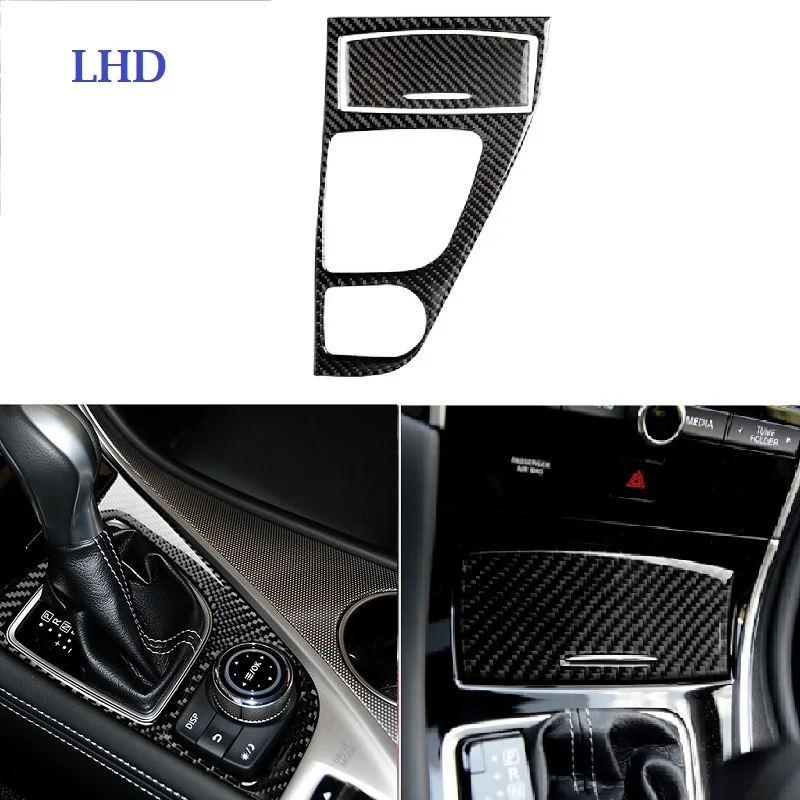 

Fit For Infiniti Q50 Q60 2014-2020 Carbon Fiber Interior Gearshift Panel Decorative Sticker Soot Cover Car Accessories