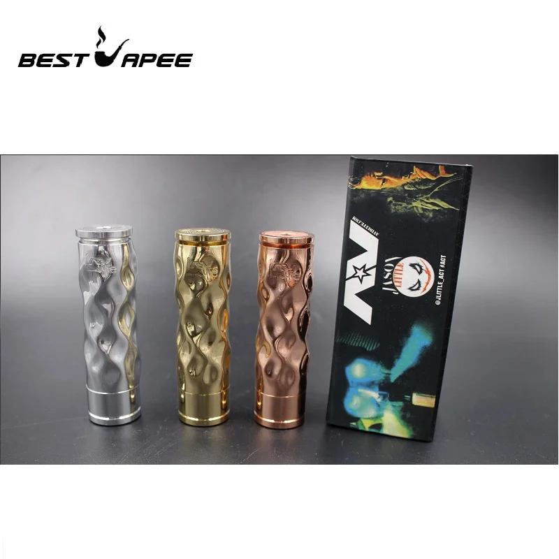 

AV Mech Mod kit Brass Vape Pen 18650 Battery 510 thread connection RDA Mech Mod Brass Material vape pen Mod Kits Mech mod Kits