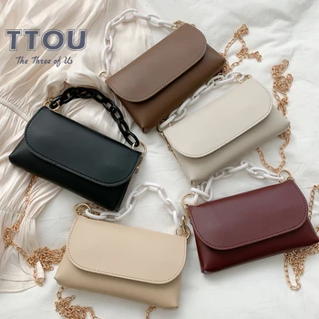

Solid Square Women Crossbody Bag 2020 Fashion New Quality Pu Leather Ladies Designer Handbag Chain Tote Shoulder Messenger Bags